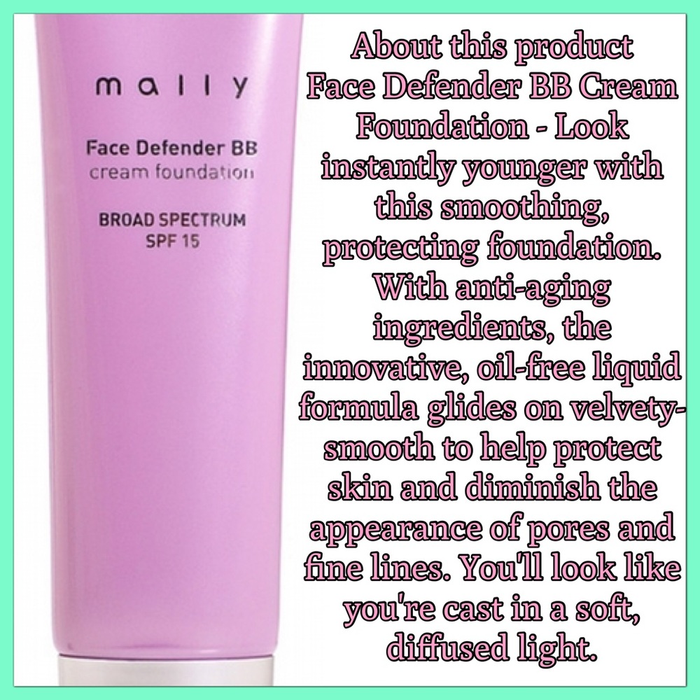 Mally Face Defender BB Cream Foundation NEW IN BOX - Picture 2 of 7